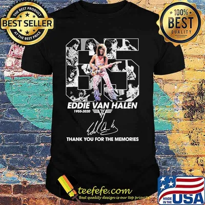 65 eddie van halen 1955 2020 thank for the memories signature shirt