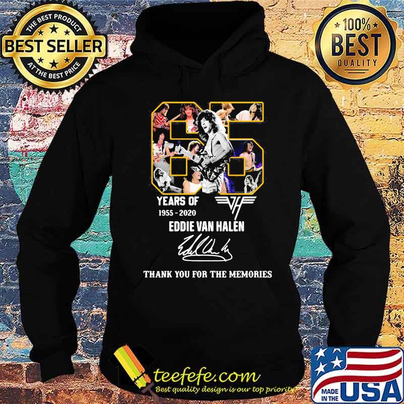 65 years of 1955 2020 eddie van halen thank for the memories signatures s Hoodie 65 years of 1955 2020 eddie van halen thank for the memories signatures s Hoodie