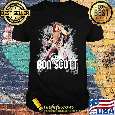 Acdc band bon scott signature shirt