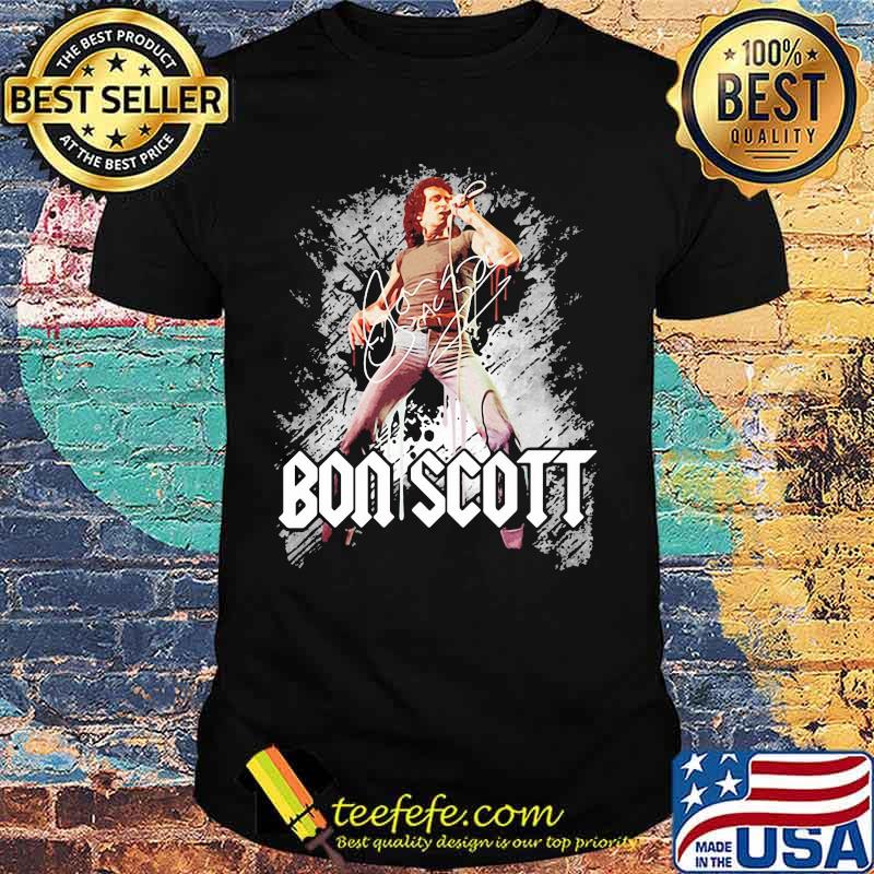 Acdc band bon scott signature shirt