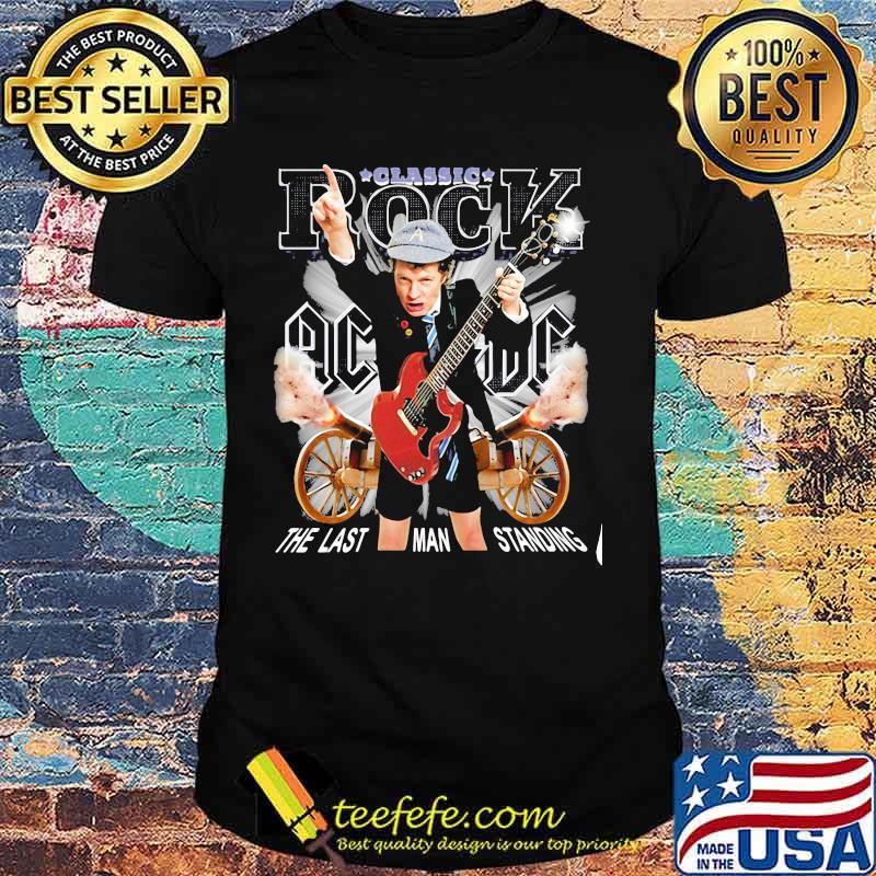 Acdc band classic rock the last man standing shirt