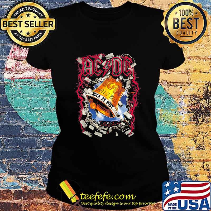 Acdc band hell's bell rock or trust s Ladies tee Acdc band hell's bell rock or trust s Ladies tee