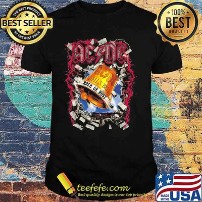 Acdc band hell's bell rock or trust shirt