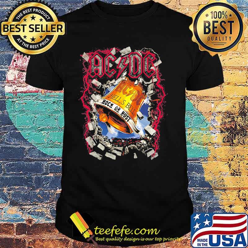Acdc band hell's bell rock or trust shirt Acdc band hell's bell rock or trust shirt