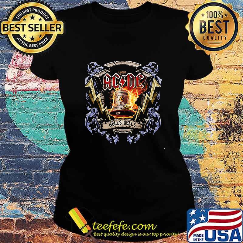 Acdc band hells bells fire vintage s Ladies tee Acdc band hells bells fire vintage s Ladies tee