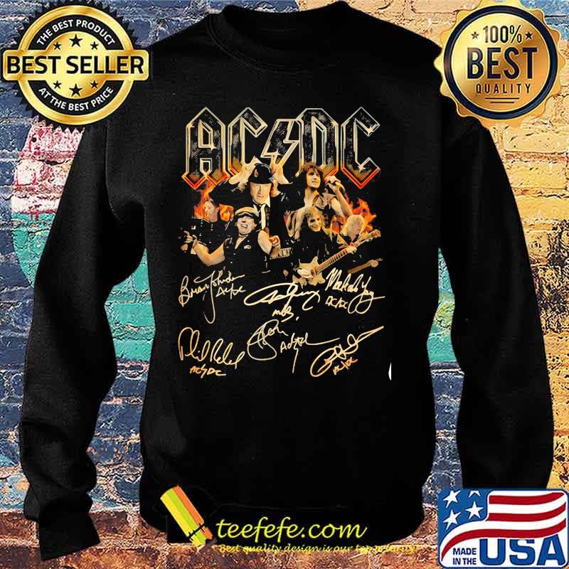 Acdc band members signatures s Sweater Acdc band members signatures s Sweater