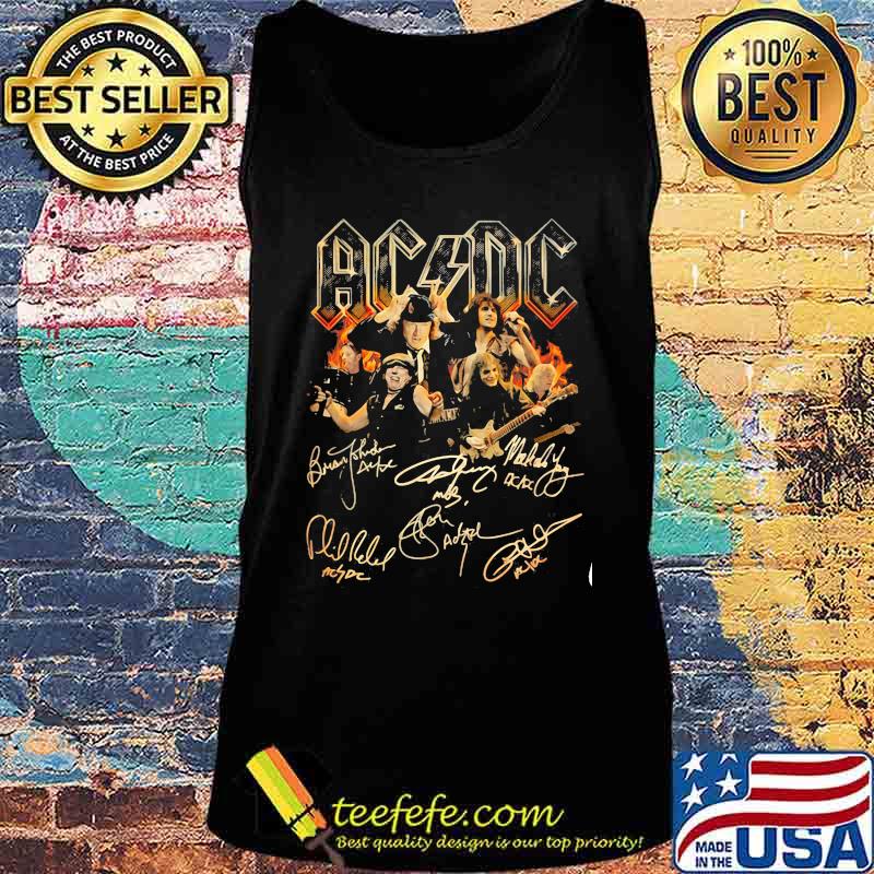 Acdc band members signatures s Tank top Acdc band members signatures s Tank top