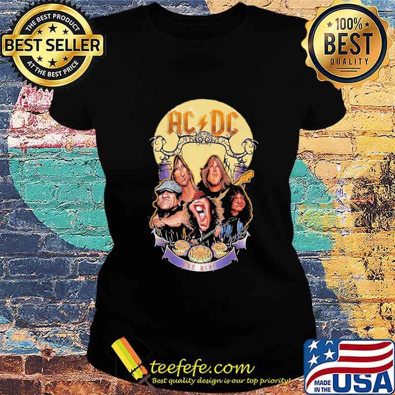 Acdc band members vintage happy halloween s Ladies tee Acdc band members vintage happy halloween s Ladies tee