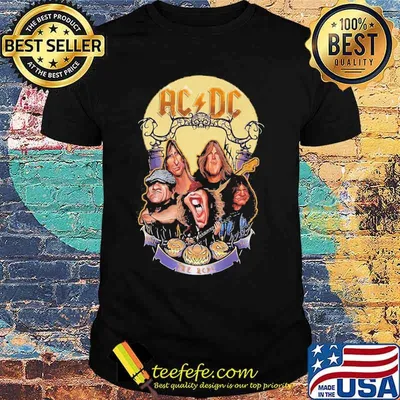Acdc band members vintage happy halloween shirt