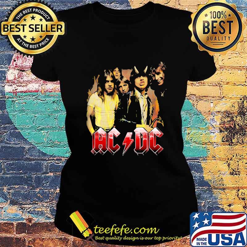 Acdc band members vintage s Ladies tee Acdc band members vintage s Ladies tee