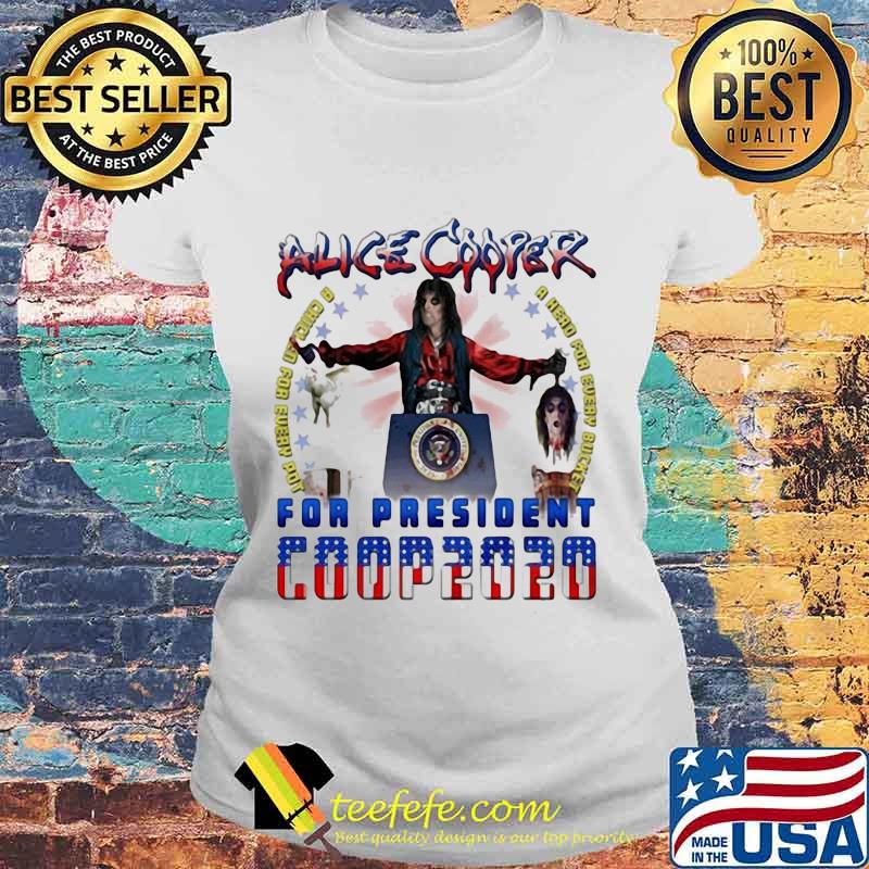 Alice cooper for president 2020 s Laides tee Alice cooper for president 2020 s Laides tee