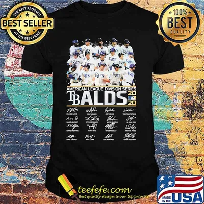 American league division series tbalds 2020 signatures shirt