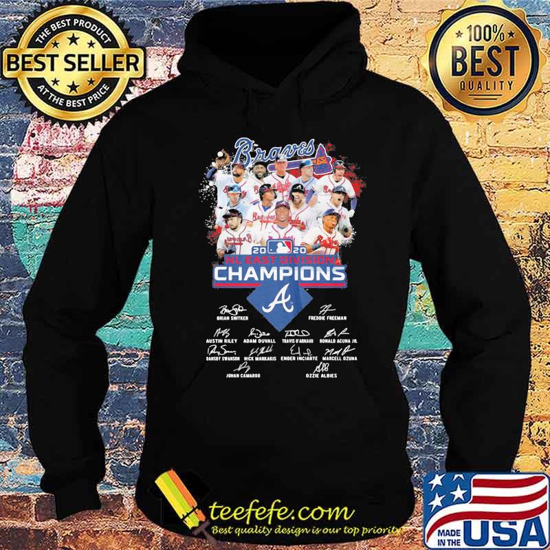 Atlanta braves 2020 nl east division champions signatures s Hoodie Atlanta braves 2020 nl east division champions signatures s Hoodie