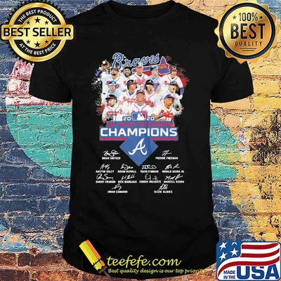 Atlanta braves 2020 nl east division champions signatures shirt