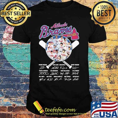 Atlanta braves national league champions 2020 signatures shirt