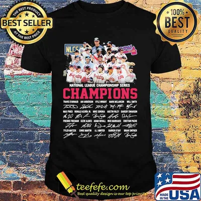 Atlanta braves national league championship series champions 2020 signatures shirt