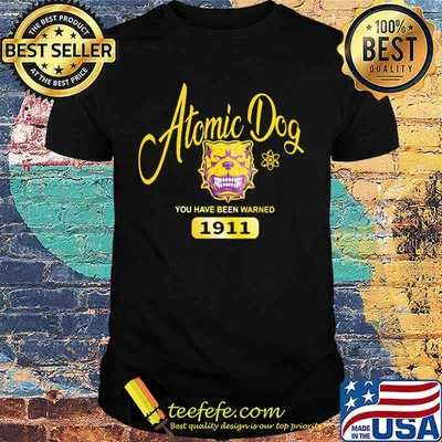 Atomic dog you have been warned 1911 shirt