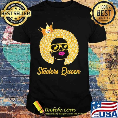 Black woman pittsburgh steelers queen shirt