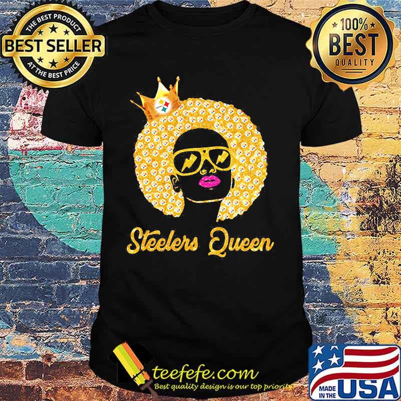 Black woman pittsburgh steelers queen shirt