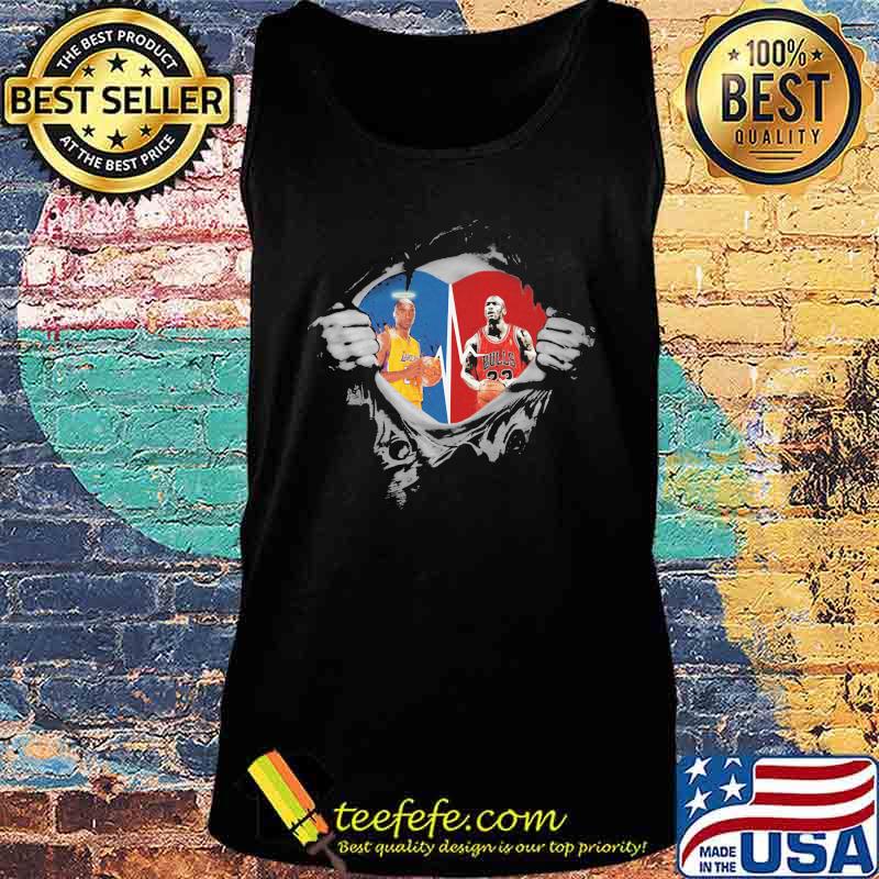 Blood inside heart kobe bryant and michael jordan s Tank top Blood inside heart kobe bryant and michael jordan s Tank top
