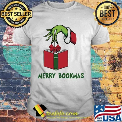 Book merry bookmas santa xmas shirt