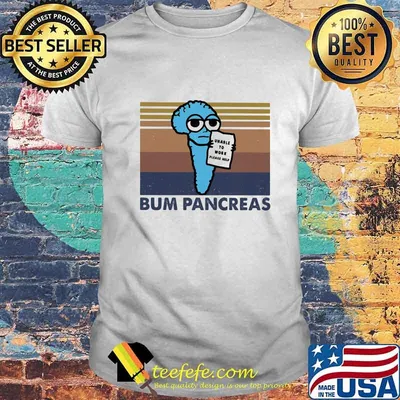 Bum pancreas vintage retro shirt