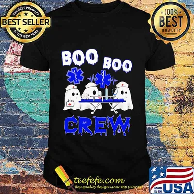 Caduceus beat ghost boo boo crew shirt