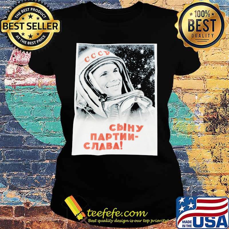 Cccd yuri gagarin poster 1961 s Ladies tee Cccd yuri gagarin poster 1961 s Ladies tee