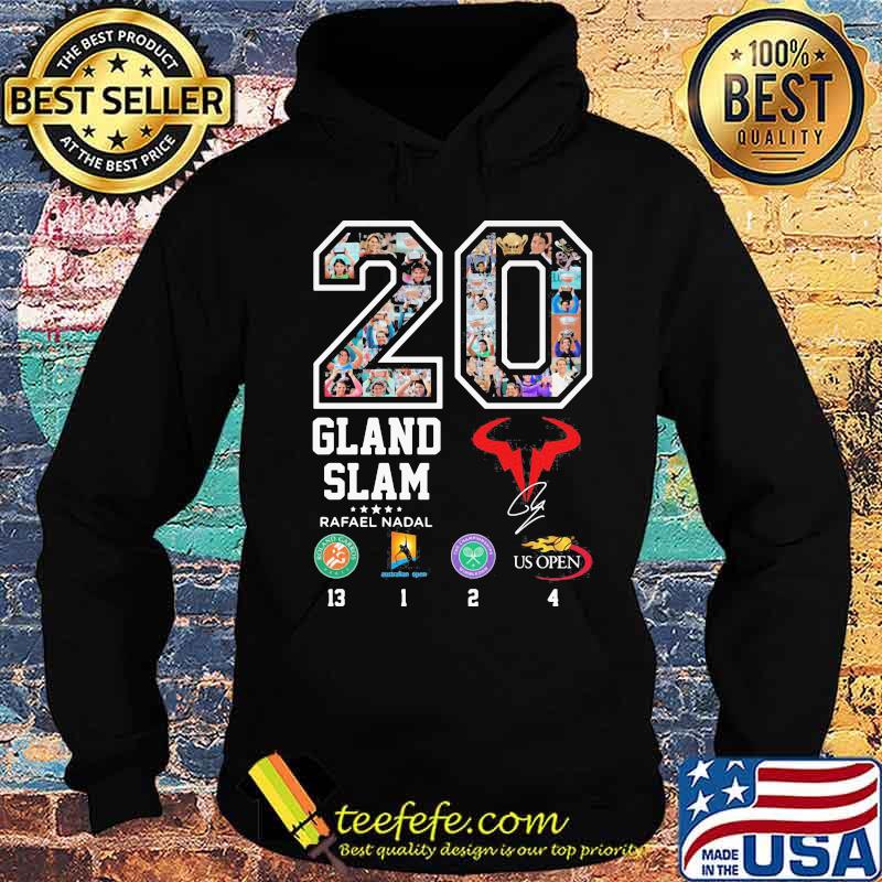 Champion 20 grand slam rafael nadal signature s Hoodie Champion 20 grand slam rafael nadal signature s Hoodie