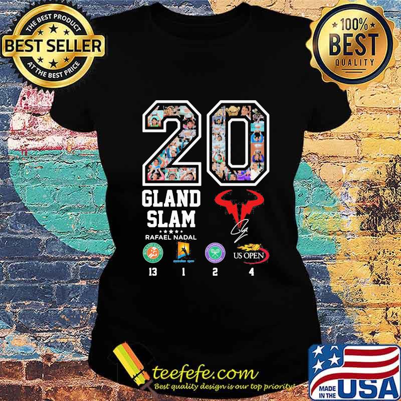 Champion 20 grand slam rafael nadal signature s Ladies tee Champion 20 grand slam rafael nadal signature s Ladies tee