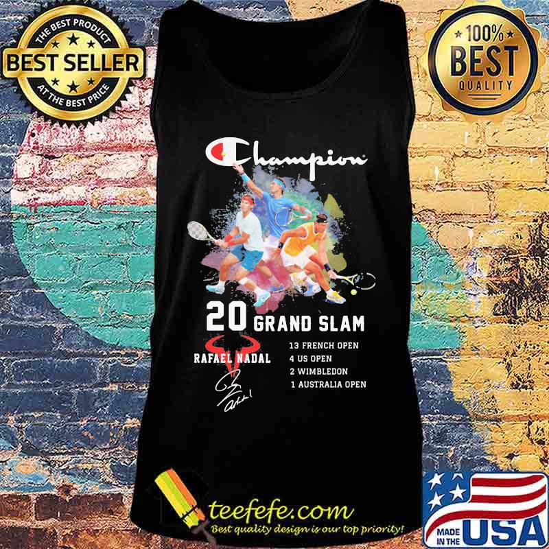 Champion 20 grand slam rafael nadal signature s Tank top Champion 20 grand slam rafael nadal signature s Tank top