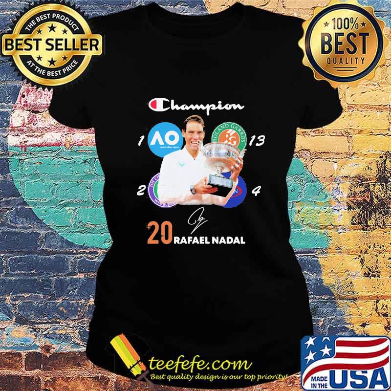 Champion 20 rafael nadal signature s Ladies tee Champion 20 rafael nadal signature s Ladies tee