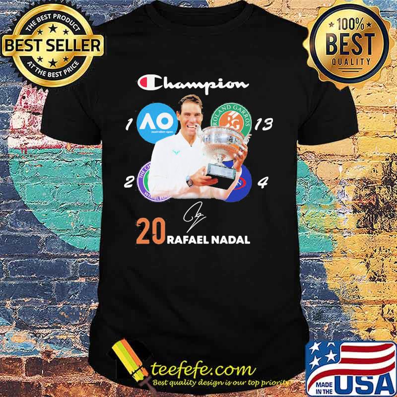 Champion 20 rafael nadal signature shirt