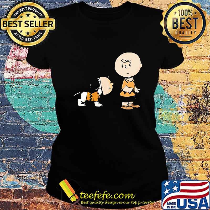Charlie brown and snoopy dog s Ladies tee Charlie brown and snoopy dog s Ladies tee