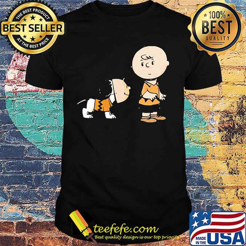 Charlie brown and snoopy dog shirt