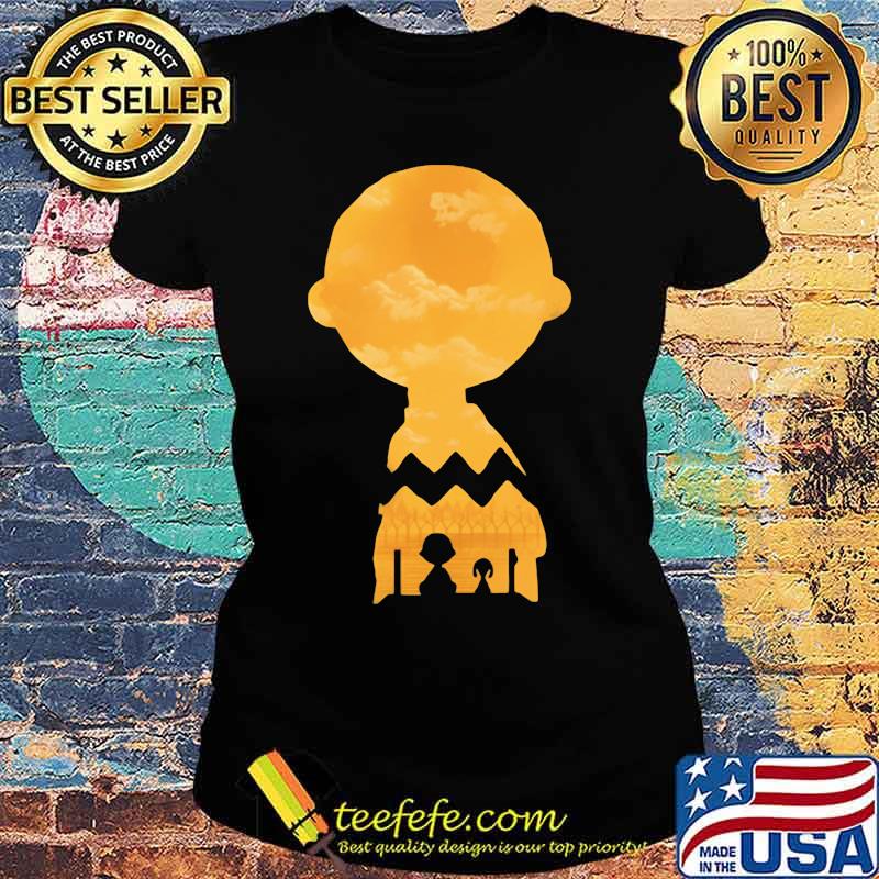 Charlie brown and snoopy sightseeing sky s Ladies tee Charlie brown and snoopy sightseeing sky s Ladies tee