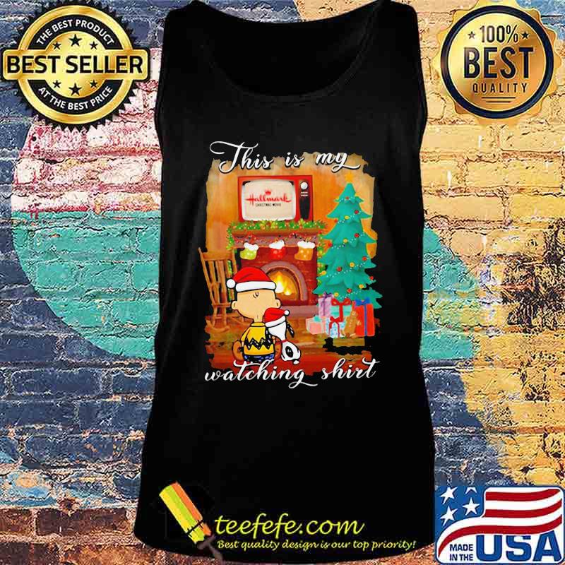 Charlie brown and snoopy this is my watching ugly christmas s Tank top Charlie brown and snoopy this is my watching ugly christmas s Tank top