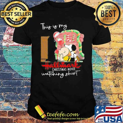 Charlie brown and snoopy this my hallmark christmas movie watching shirt
