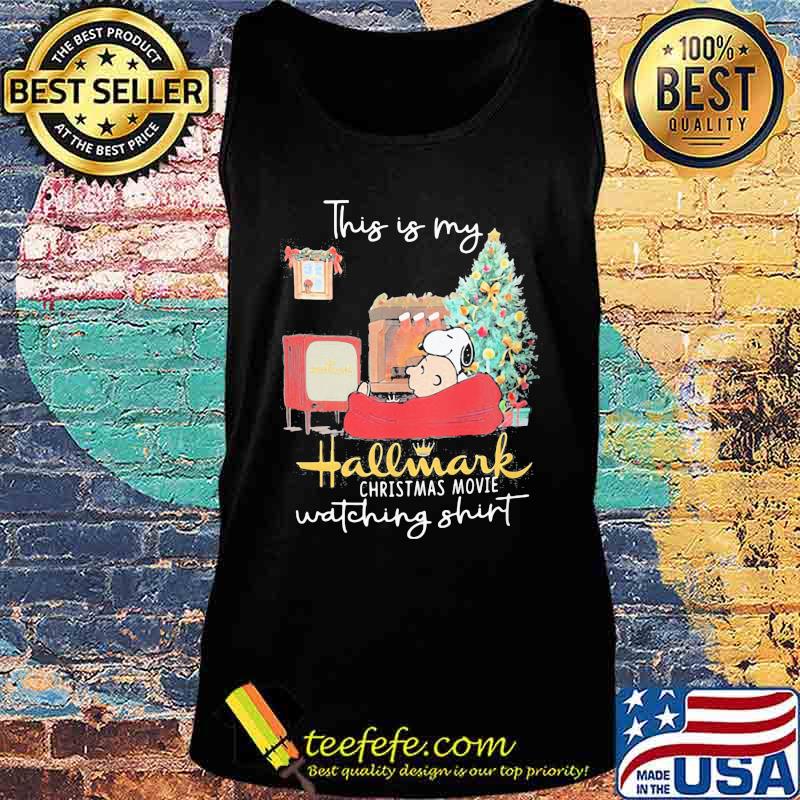 Charlie brown and snoopy this my hallmark merry christmas movie watching s Tank top Charlie brown and snoopy this my hallmark merry christmas movie watching s Tank top