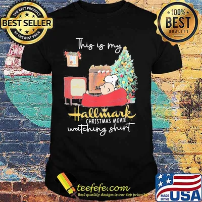 Charlie brown and snoopy this my hallmark merry christmas movie watching shirt