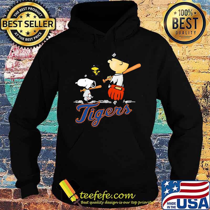 Charlie brown snoopy and woodstock detroit tigers baseball s Hoodie Charlie brown snoopy and woodstock detroit tigers baseball s Hoodie