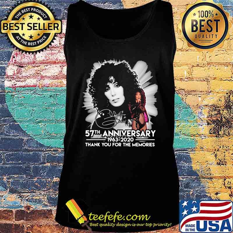 Cher 1980 57th anniversary 1963-2020 thank you for the memories signature s Tank top Cher 1980 57th anniversary 1963-2020 thank you for the memories signature s Tank top