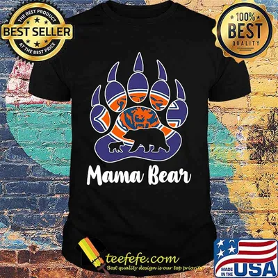 Chicago bear mama paw bear shirt