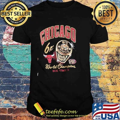 Chicago bulls 6x world champions six times shirt