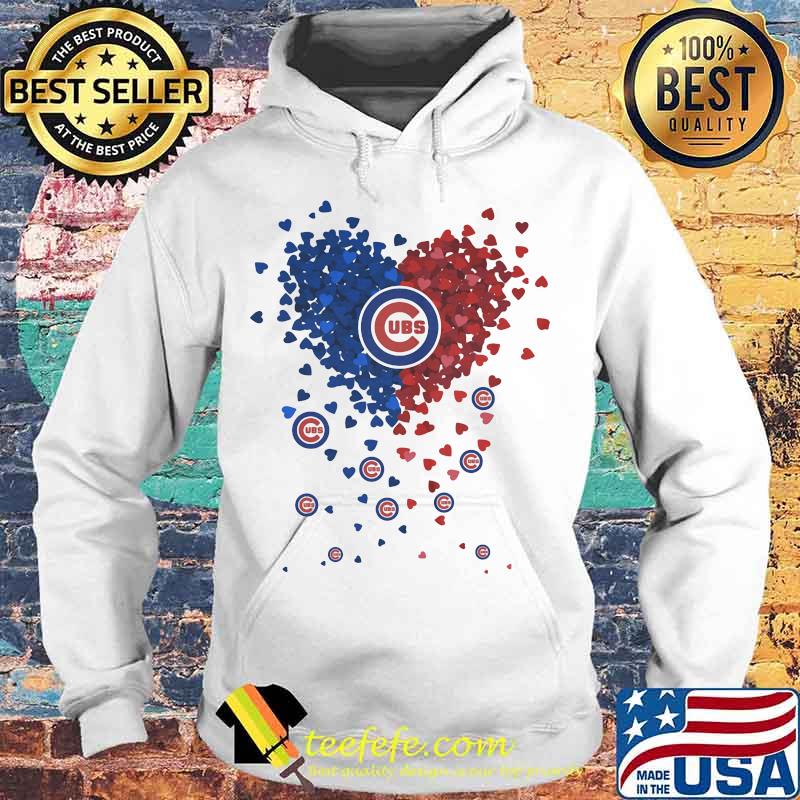 Chicago cubs baseball logo hearts s Hoodie Chicago cubs baseball logo hearts s Hoodie