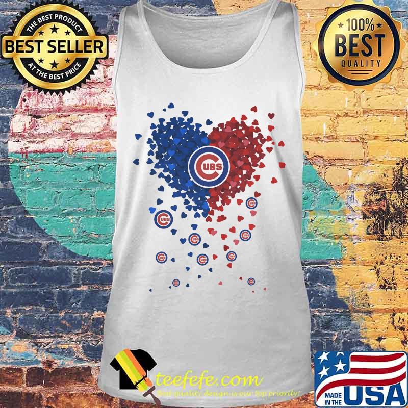 Chicago cubs baseball logo hearts s Tank top Chicago cubs baseball logo hearts s Tank top