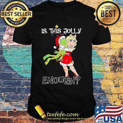 Christmas frog and pig is this jolly enough shirt