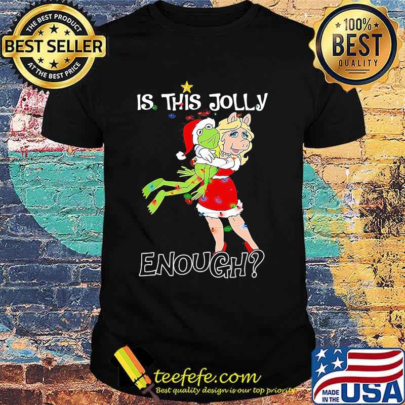 Christmas frog and pig is this jolly enough shirt