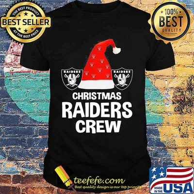 Christmas las vegas raiders crew shirt
