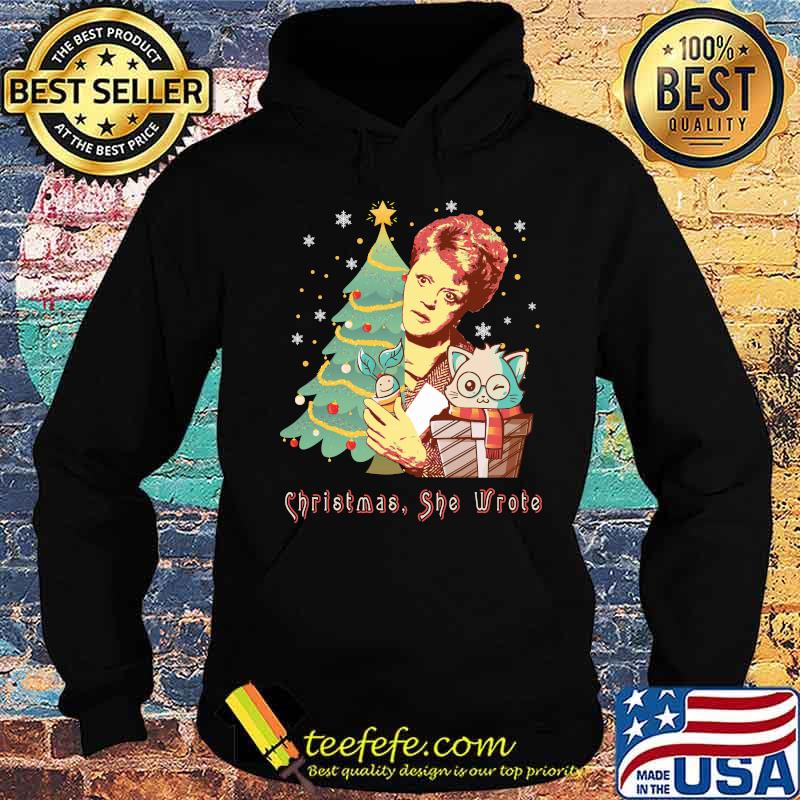 Christmas she wrote cat s Hoodie Christmas she wrote cat s Hoodie
